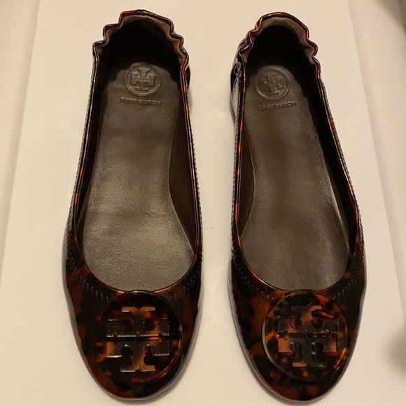 Tory Burch Minnie Travel Ballet Flat with logo - Picture 2 of 5